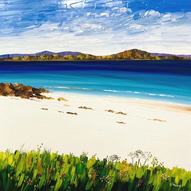 'White Sands and Wildflowers Iona' by artist Sheila Fowler